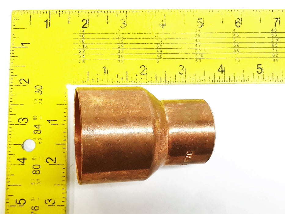 EPC 1-1/4" Sweat x 1-3/4" Sweat Copper Reducing Coupling [Lot of 2] NOS