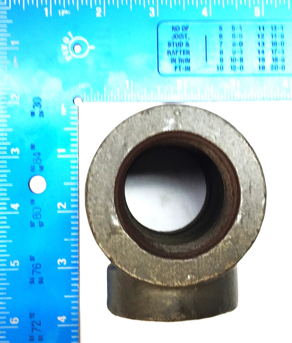 Flagg 1-1/4" x 1" SCH 80 Iron Tee [Lot of 3] NOS