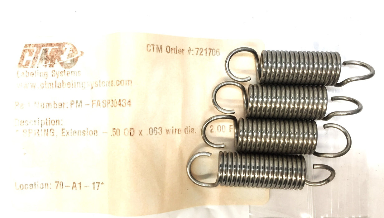 CTM Dancer Arm Unwind Spring PM-FASP30434 [Lot of 4] NOS