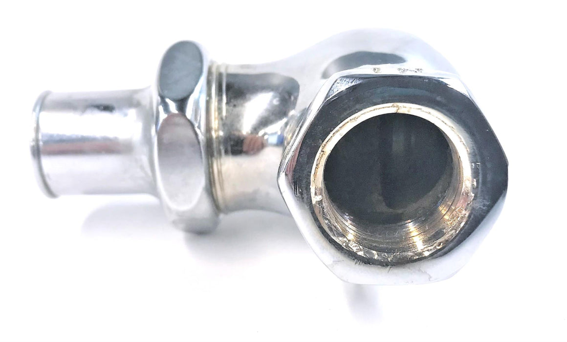 CHICAGO FAUCET CHROME 1/2" STRAIGHT STOP WITHOUT KEY #45-1 NOS