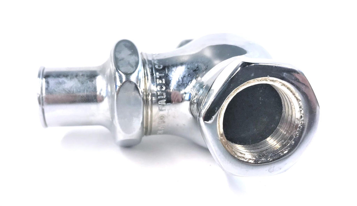 CHICAGO FAUCET CHROME 1/2" STRAIGHT STOP WITHOUT KEY #45-1 NOS