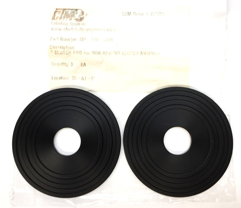 CTM Clutch Pad for 3600 Rewind Clutch Assembly Set (2pcs) MP-238-0274 NOS