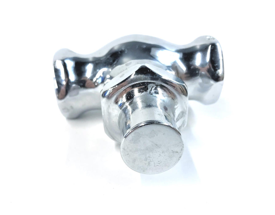 CHICAGO FAUCET CHROME 1/2" STRAIGHT STOP WITHOUT KEY #45-1 NOS