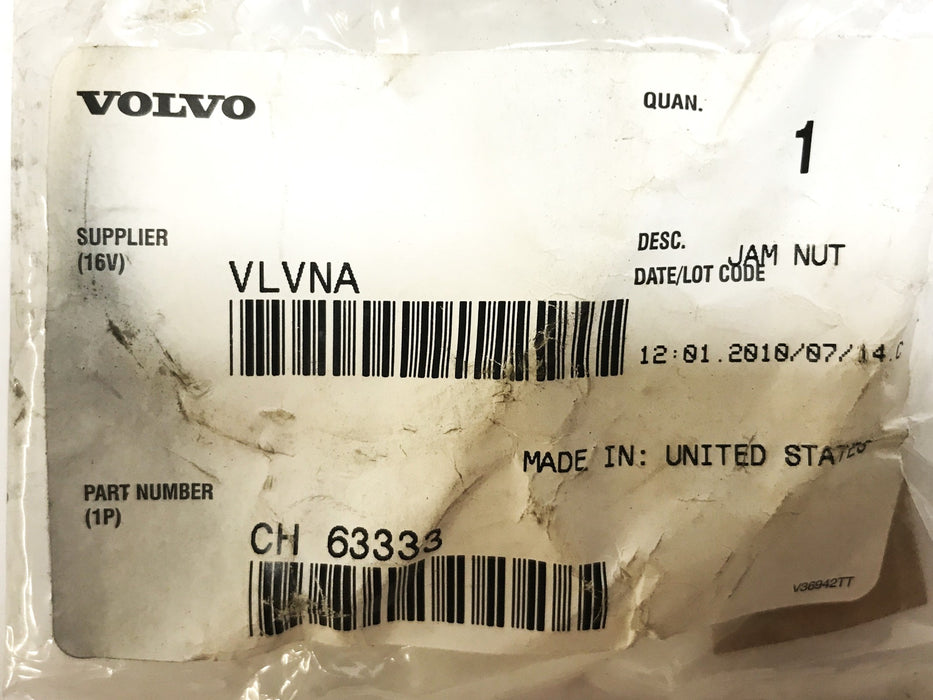 Volvo 1-3/4" Jam Nut CH63333 NOS