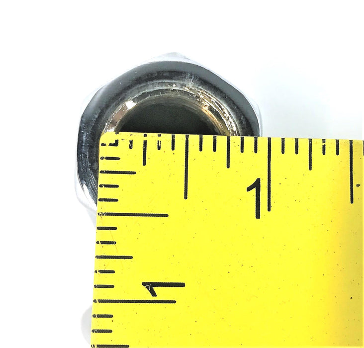 CHICAGO FAUCET CHROME 1/2" STRAIGHT STOP WITHOUT KEY #45-1 NOS