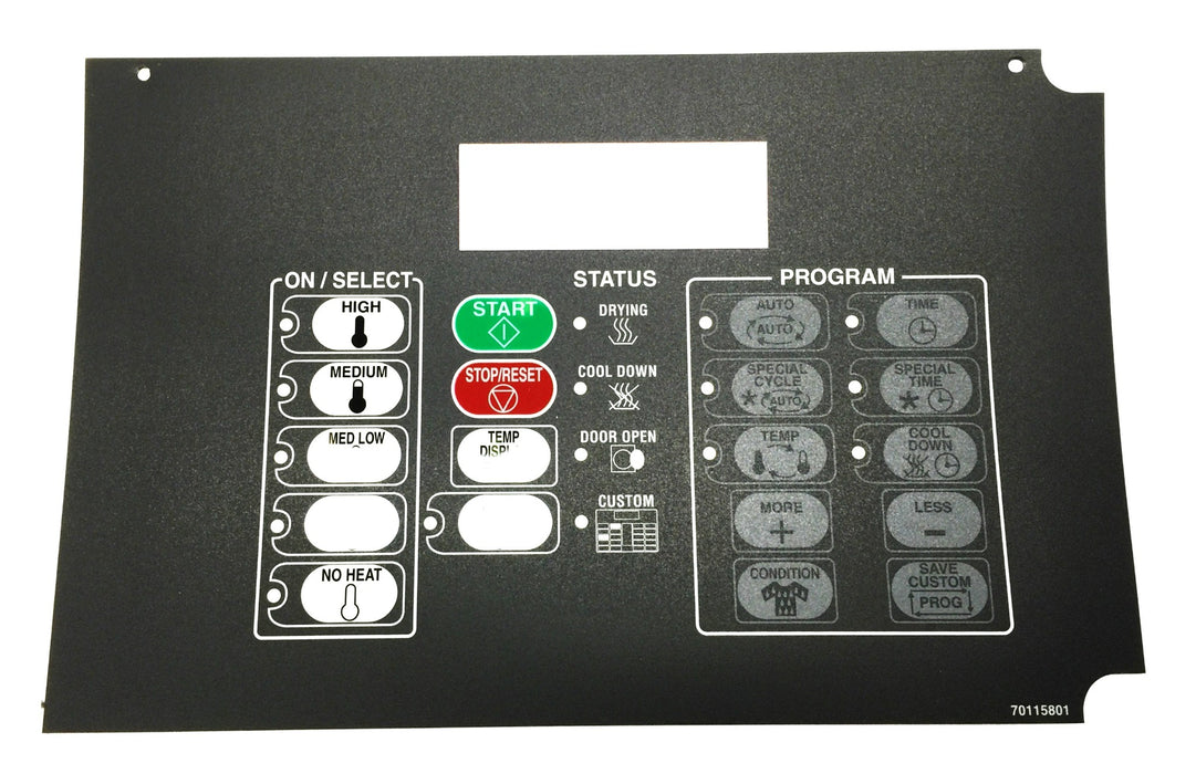 RSPC Control Panel Overlay Cover 70115801 NOS