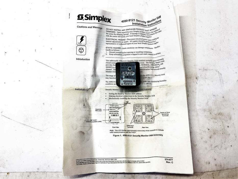 Simplex Monitor IAM Assembly 0617999 NOS