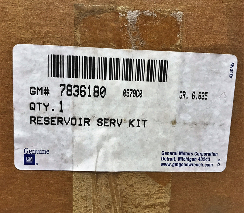 General Motors GM OEM Reservoir Service Kit 7836180 NOS