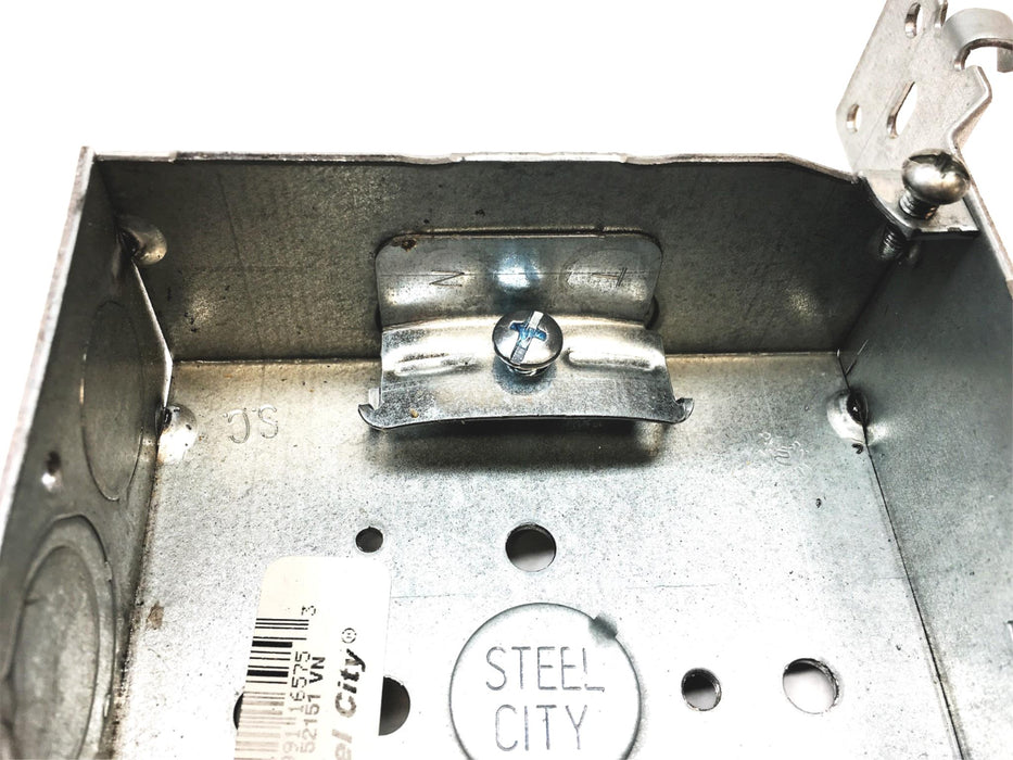Steel City 4x4X1-1/2 Outlet Box 52151VN NOS