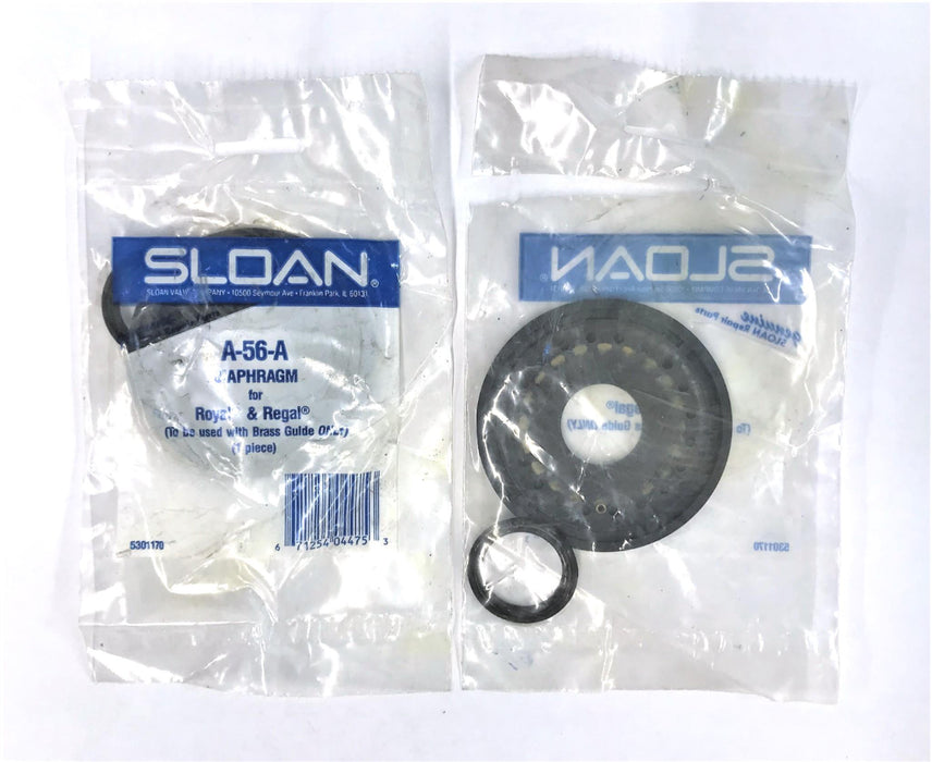 SLOAN VALVE CO DIAPHRAGM FOR ROYAL & REGAL A-56-A [LOT OF 2] NOS