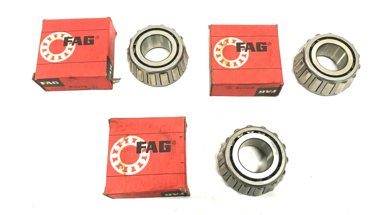 FAG Tapered Roller Bearing K2578 [Lot of 3] NOS