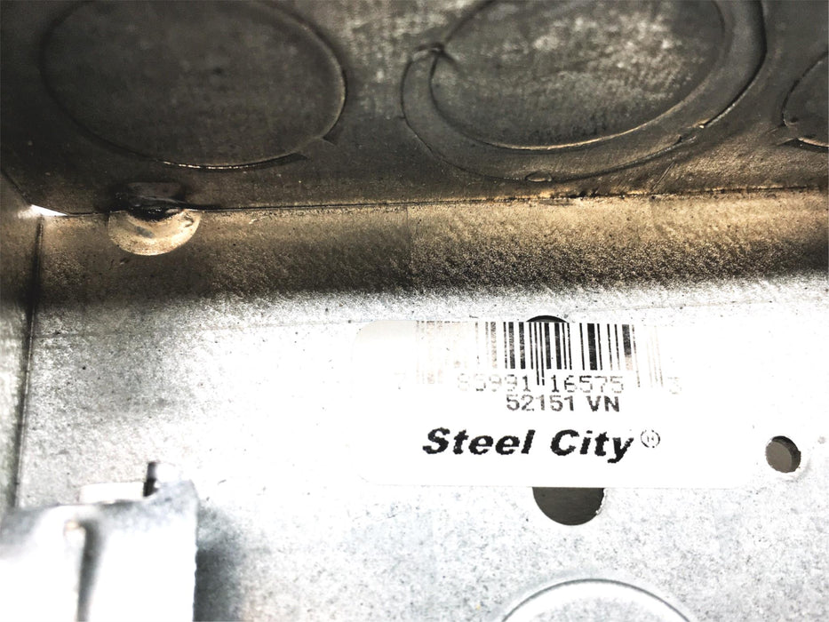 Steel City 4x4X1-1/2 Outlet Box 52151VN NOS