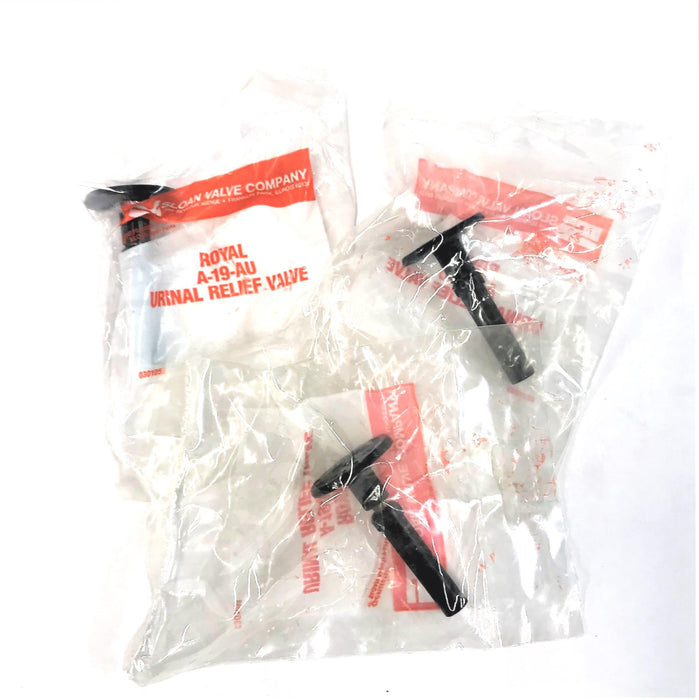 SLOAN VALVE CO URINAL RELIEF VALVE A-19-AU [LOT OF 3] NOS