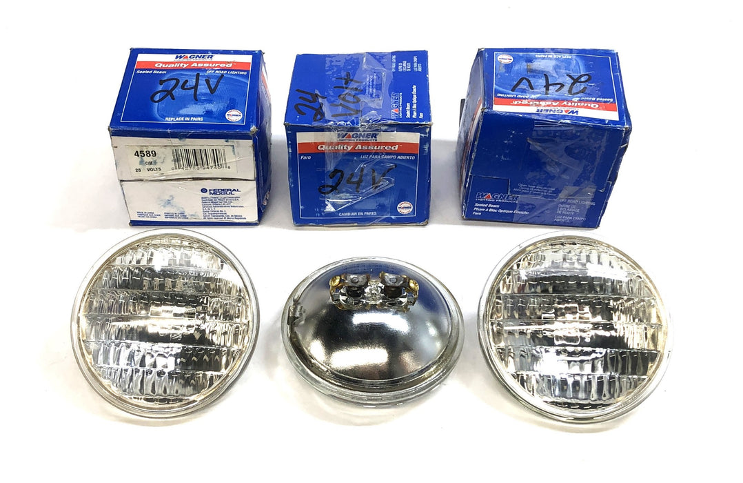 Wagner 28V 50W Off Road Sealed Beam Light 4589 [Lot of 3] NOS