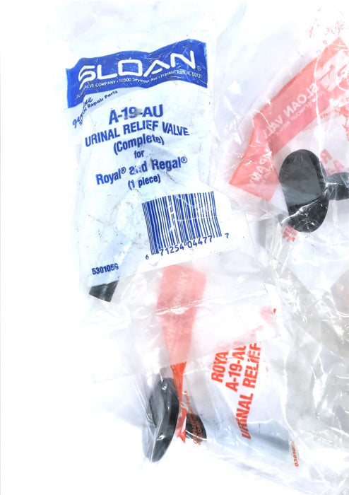 SLOAN VALVE CO URINAL RELIEF VALVE A-19-AU [LOT OF 4] NOS