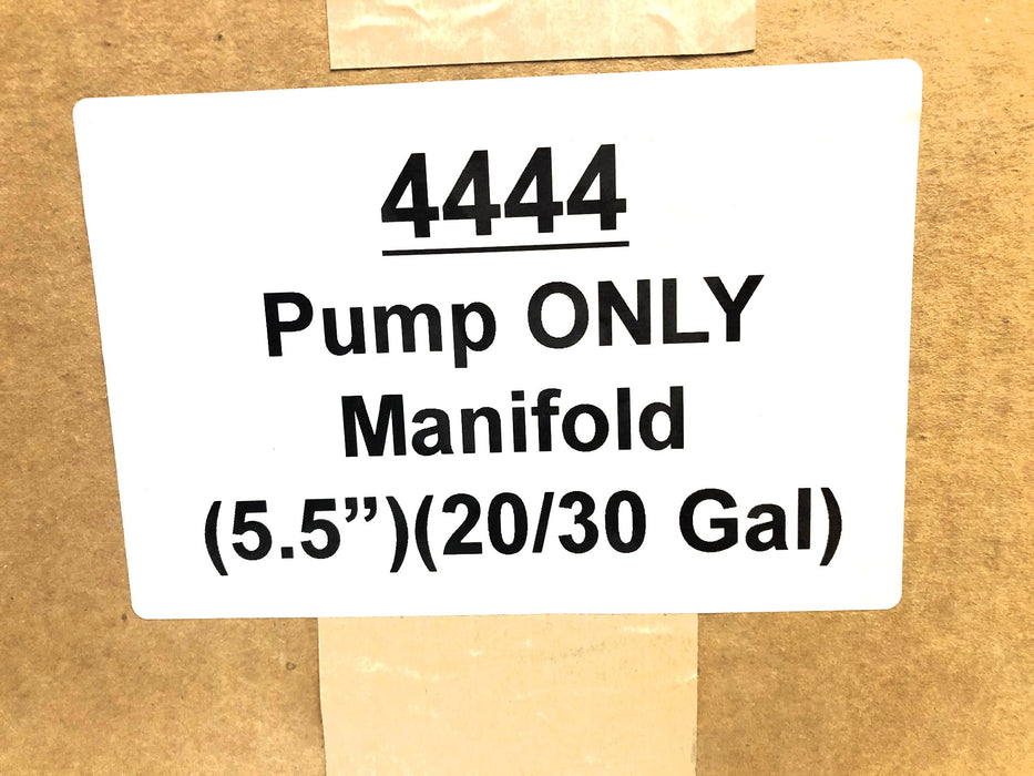 Unbranded Custom 5.5 Inch 20/30 Gallon Pump Only Manifold For Keystone 4444 NOS