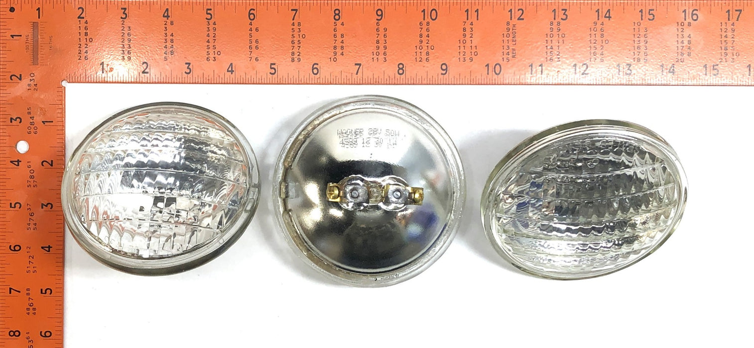 Wagner 28V 50W Off Road Sealed Beam Light 4589 [Lot of 3] NOS