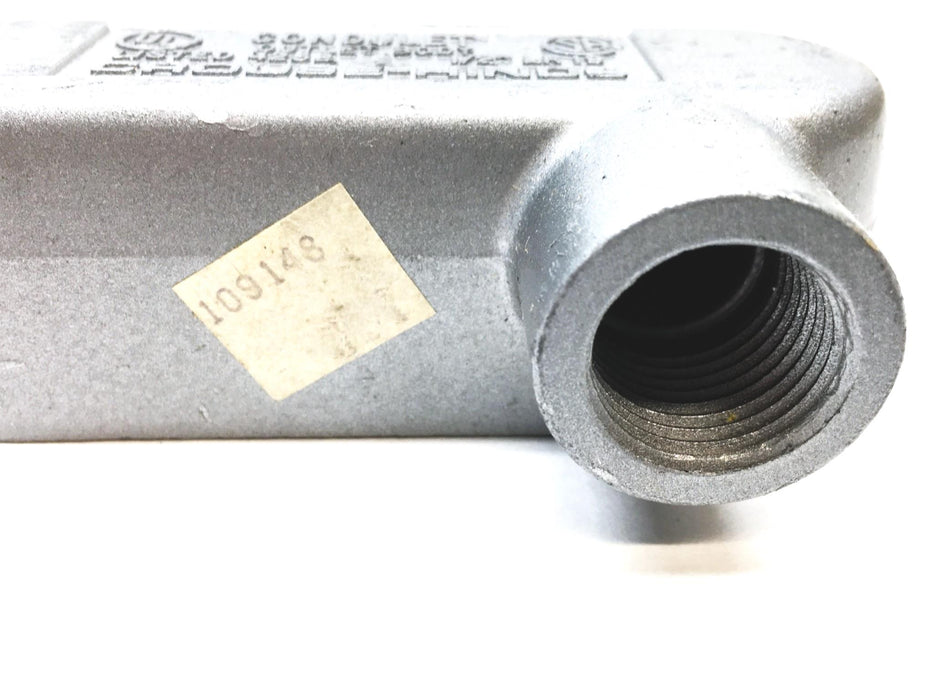 Crouse-Hinds 1/2 Inch 5 CU IN Condulet Outlet Body 425B LR19 [Lot of 3] NOS