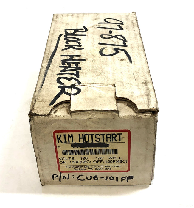 Kim Hotstart Engine Block Heater CUB-101FP NOS