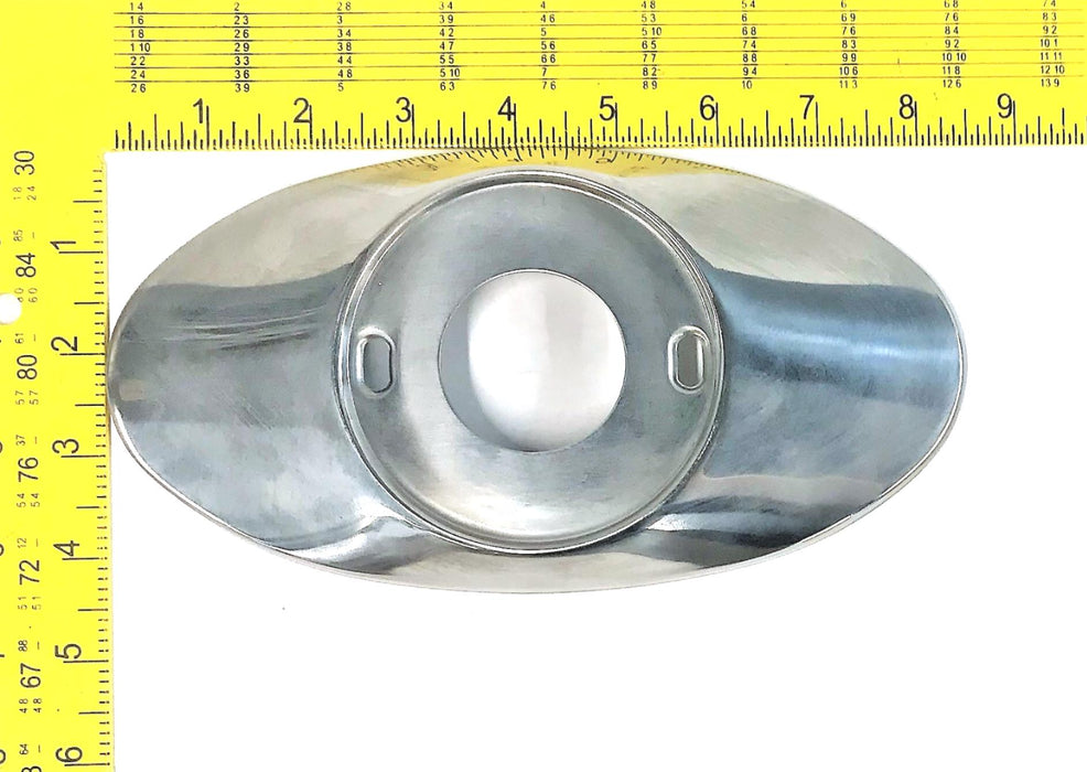 Powers Stainless Steel Oval Dial Plate For Hydroguard Valves 420-166 NOS