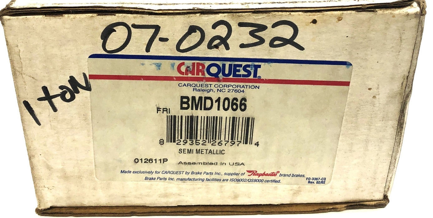 Carquest Premium Disc Pad Brake Shoes BMD1066 NOS