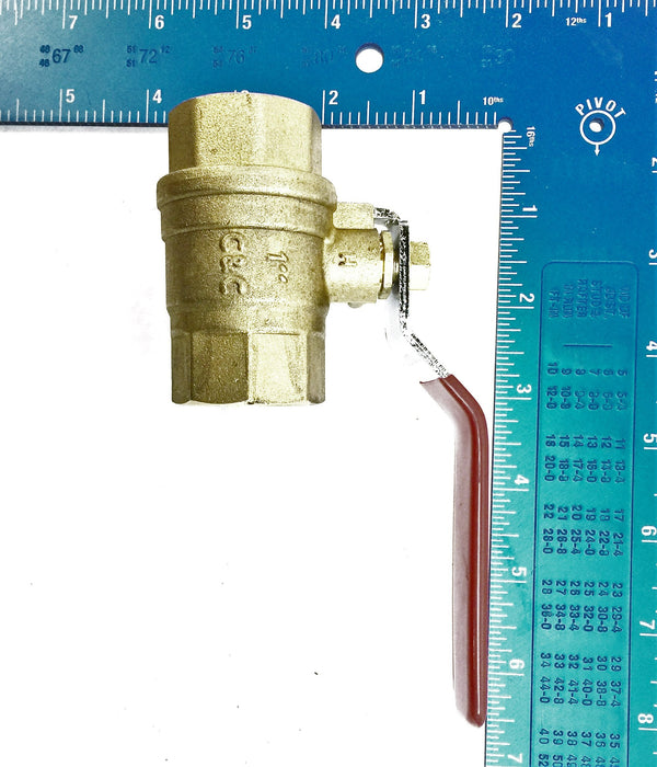C and C Full Port 1" Threaded Valve 600WOG NOS