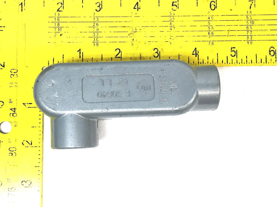 Unbranded 1/2 Inch 4.25 CU IN Conduit Outlet Body LL E30640 [Lot of 3] NOS