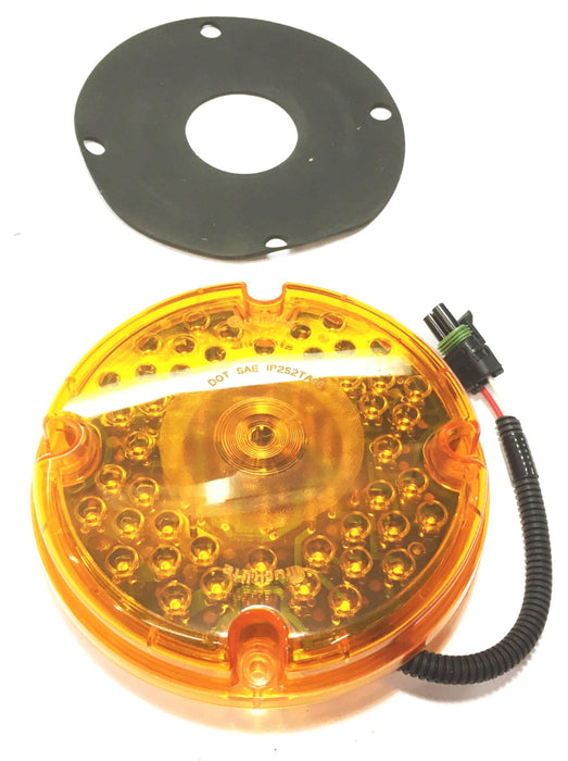 Truck Lite Model 91 "Diamond Shell" 7" 12V Amber Stop/Tail/Turn Light 91276Y NOS