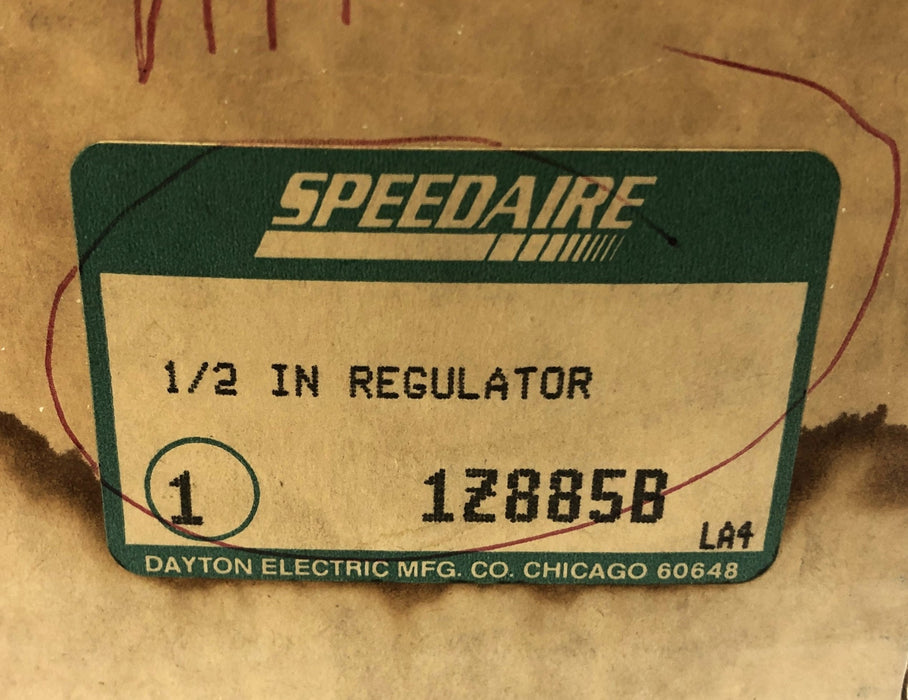 Speedaire 1/2" Pneumatic Air Regulator 1Z885B NOS