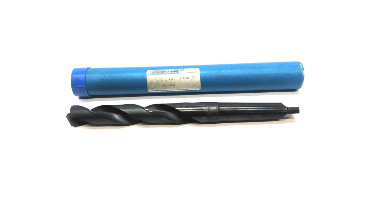 Chicago-Latrobe 1-1/32" 3TS Taper Shank Drill Bit 53166 NOS