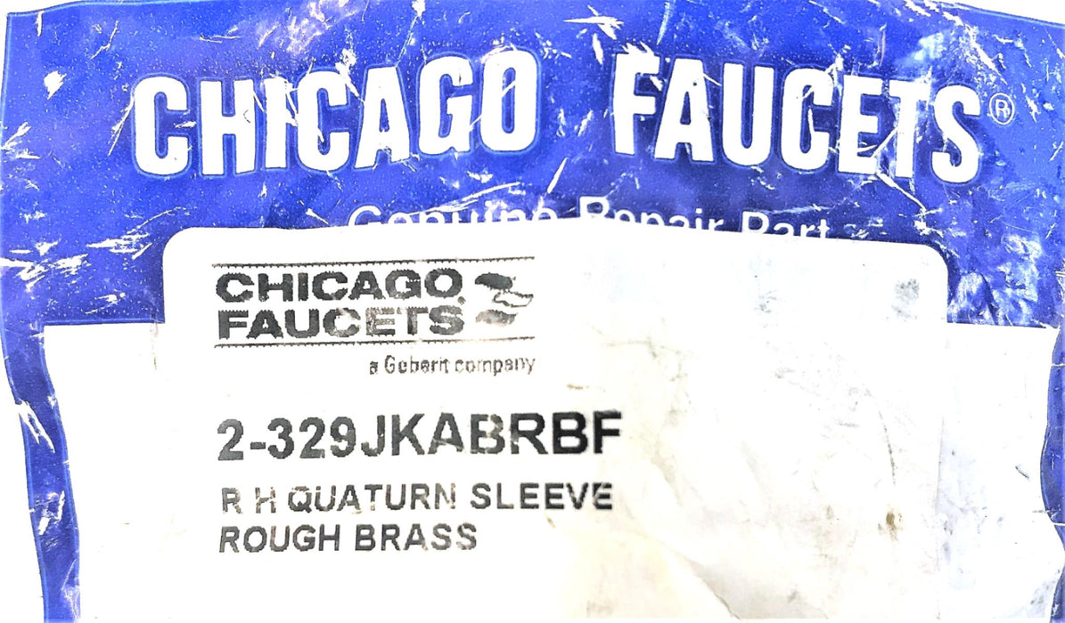 Chicago Faucets R H Quaturn Sleeve Rough Brass 2-329JKABRBF [Lot of 3] NOS