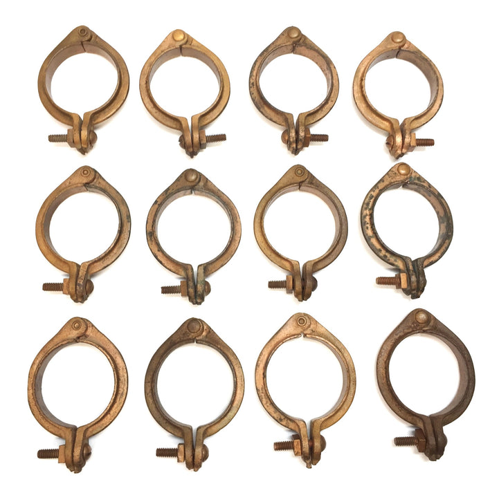 Unbranded 2" Copper Split-Ring Pipe Hanger [Lot of 12] NOS