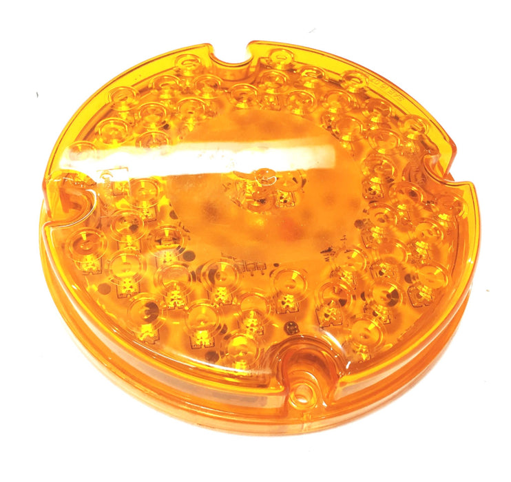 Truck Lite Model 91 "Diamond Shell" 7" 12V Amber Stop/Tail/Turn Light 91243Y NOS