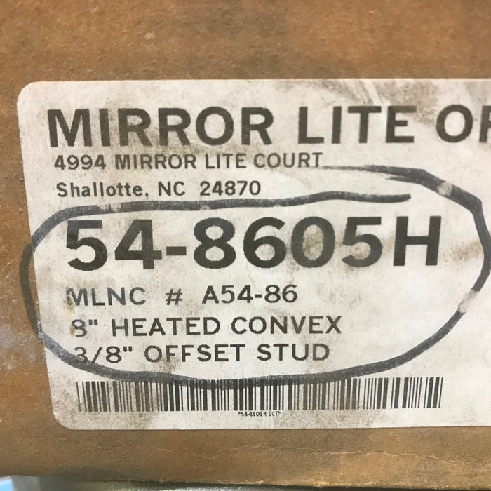 Mirror Lite Heated Convex Mirror 54-8605H NOS