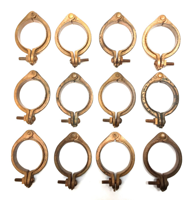 Unbranded 2" Copper Split-Ring Pipe Hanger [Lot of 12] NOS