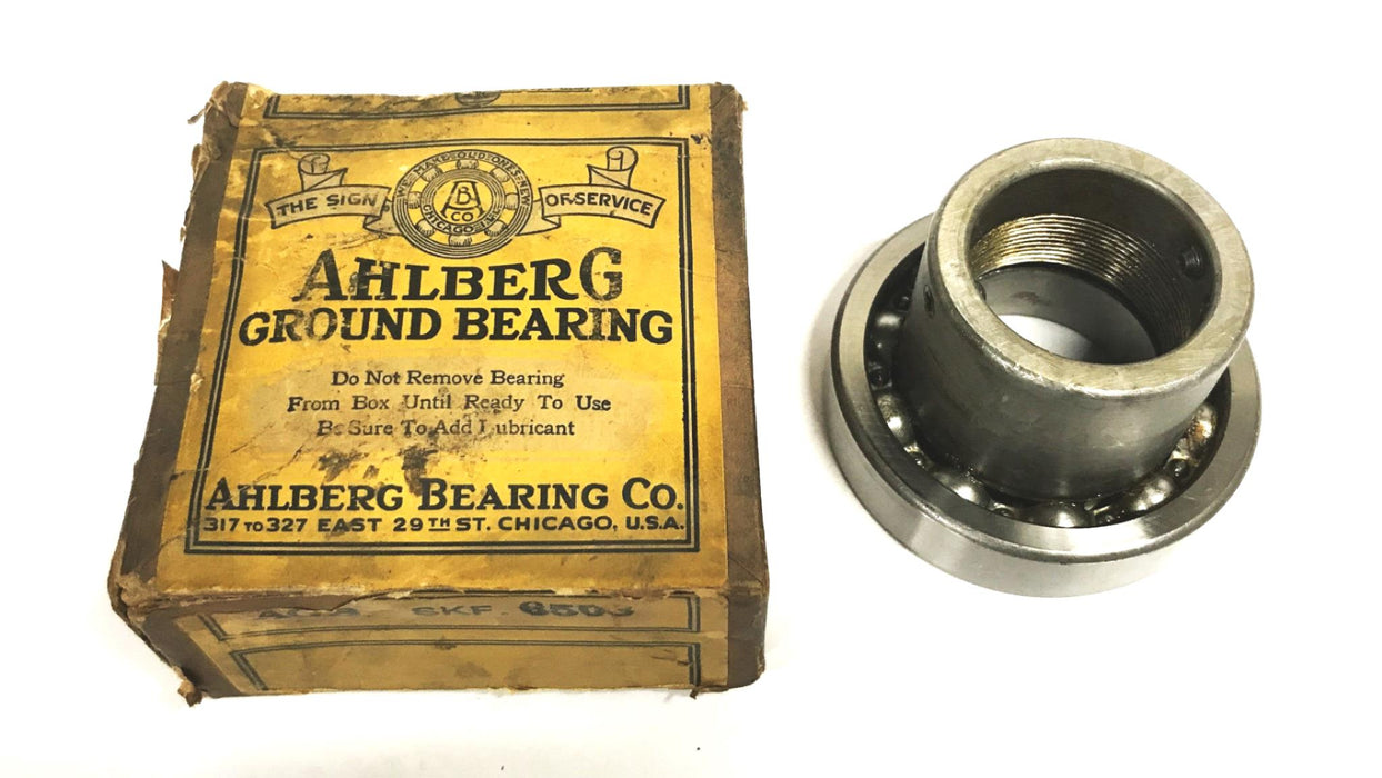 Ahlberg SKF Deep Groove Ball Bearing with Inner Ring and Nut Assembly 6508 NOS