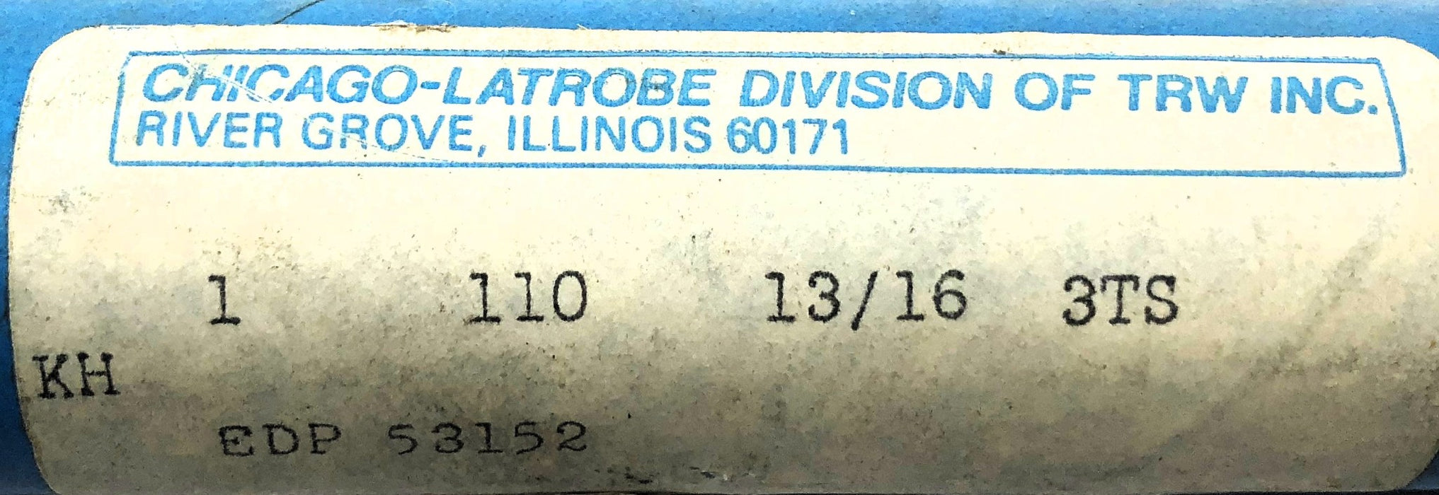 Chicago-Latrobe TRW 1-13/16" 3TS Taper Shank Drill Bit 53152 NOS