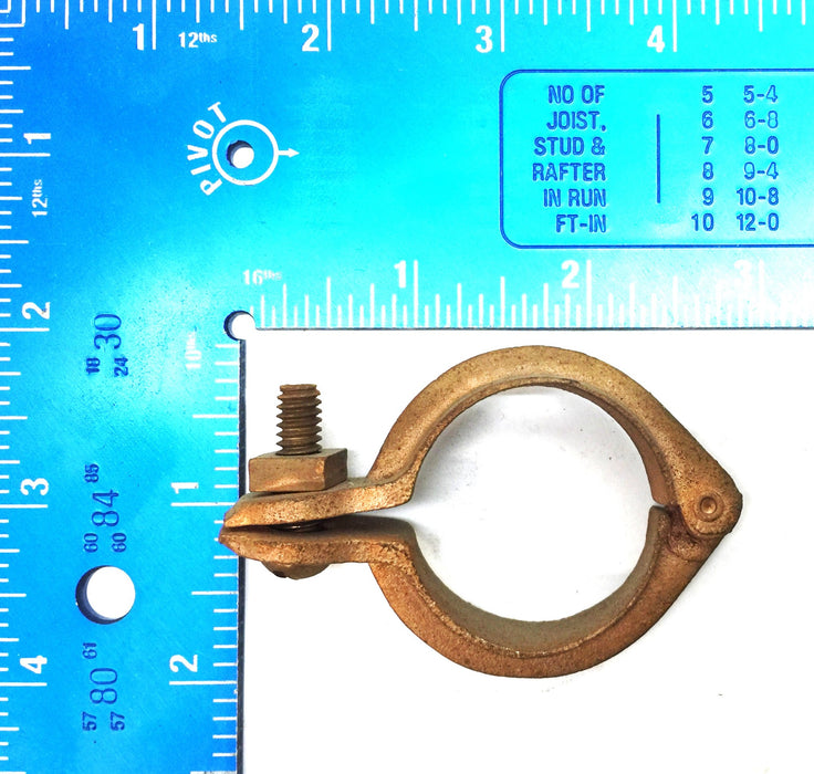 Unbranded 1-1/4" Copper Split-Ring Pipe Hanger [Lot of 30] NOS