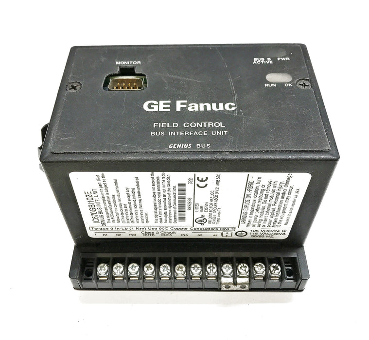 GE/Fanuc Genius Bus Interface Unit IC670GBI102E