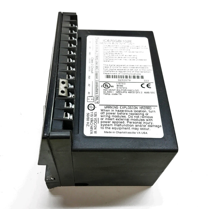 GE/Fanuc Genius Bus Interface Unit IC670GBI102E