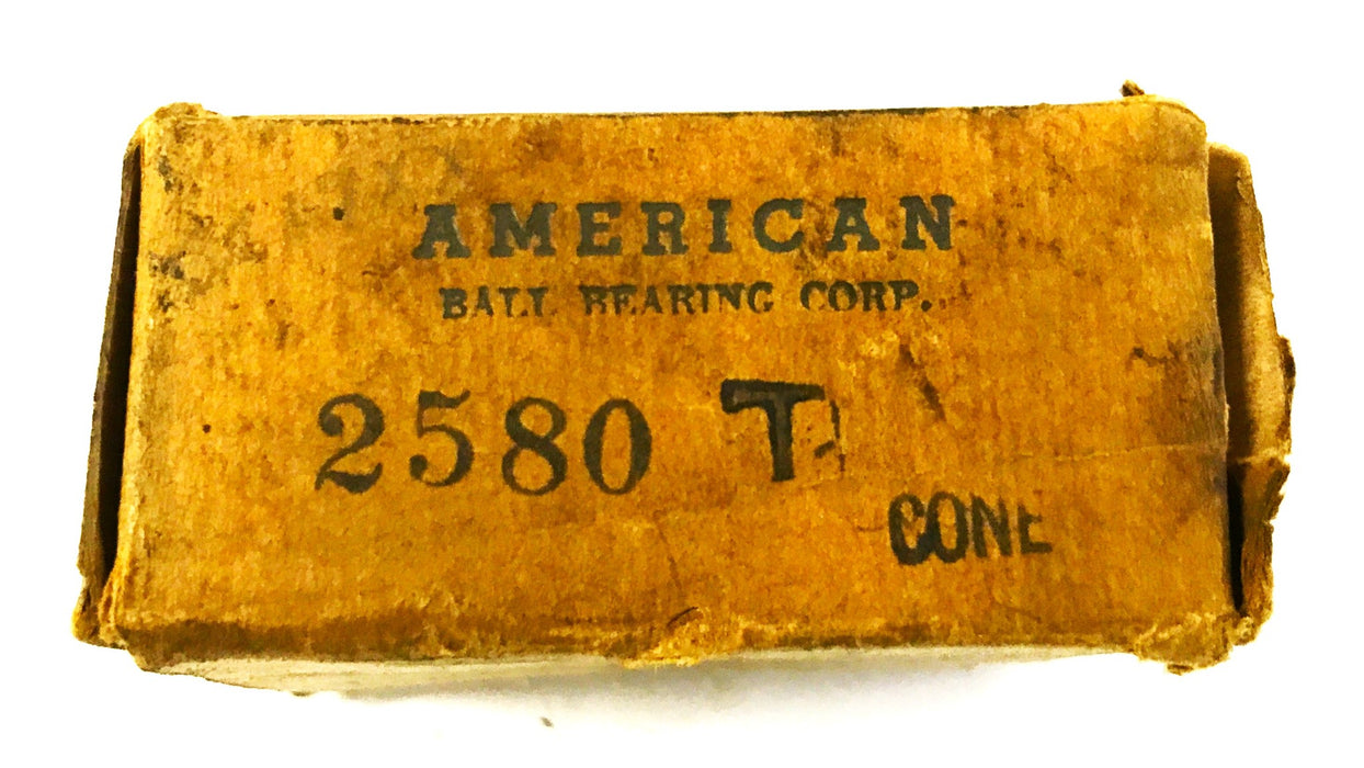 American Tapered Roller Bearing Cone 2580T NOS