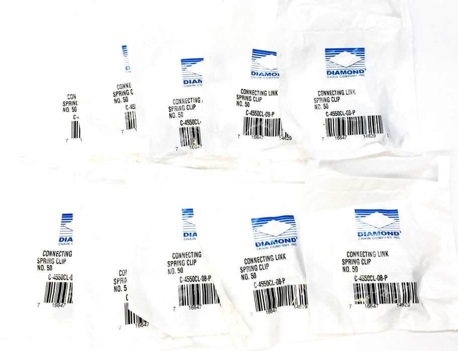 Diamond Chain Connecting Link C-4550CL-08-P [Lot of 10] NOS