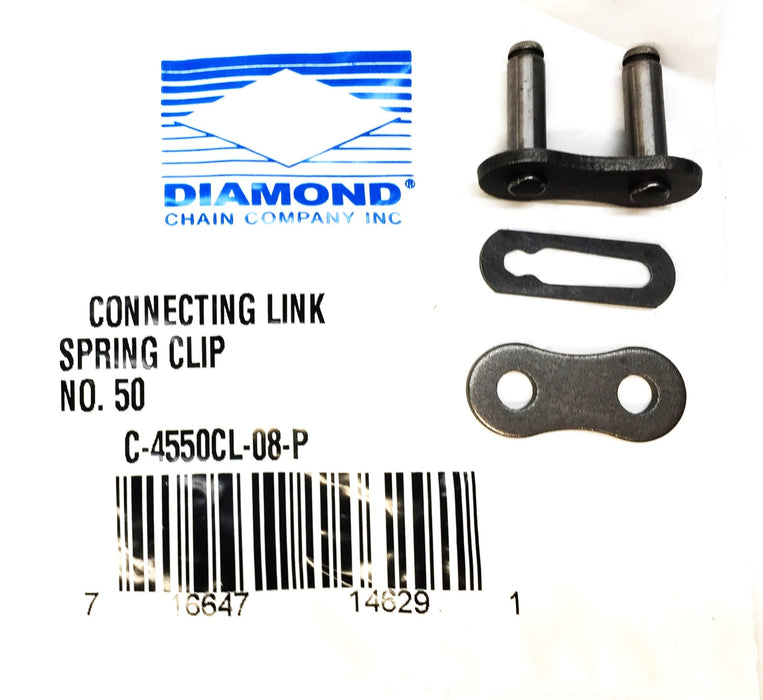 Diamond Chain Connecting Link C-4550CL-08-P [Lot of 10] NOS