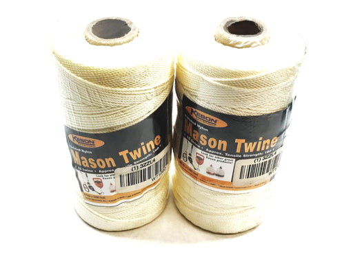 Keeson 1090 Foot White Twisted Nylon Mason Twine 3ZZL4 [Lot of 2
