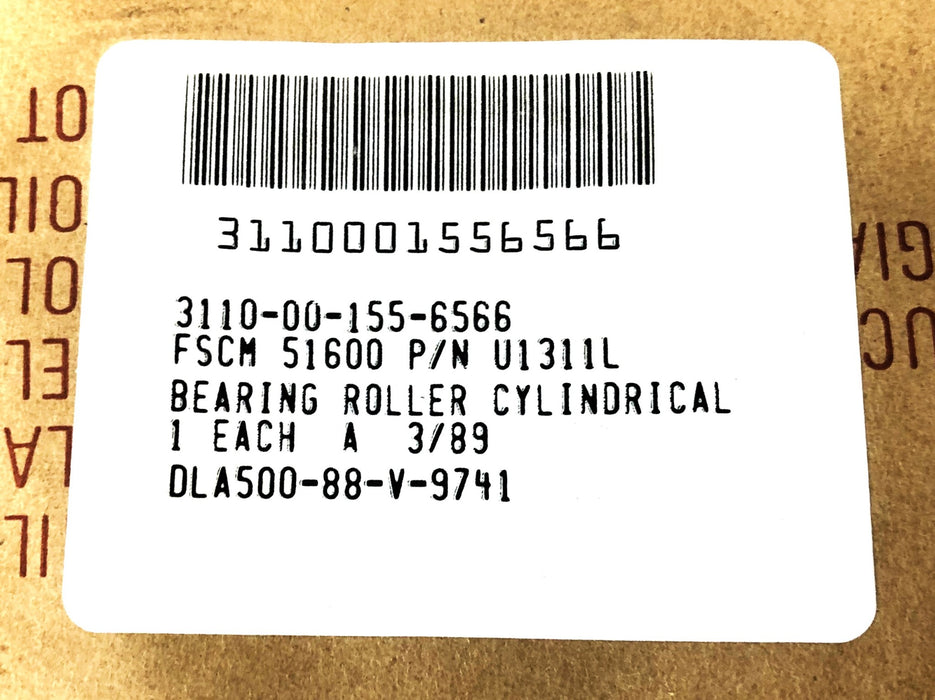 Rollway Cylindrical Roller Bearing U1311L U1311 NOS
