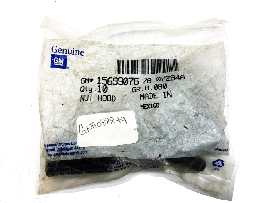 General Motors Hood Hing Pin Nut 15699076 [Lot of 9] NOS