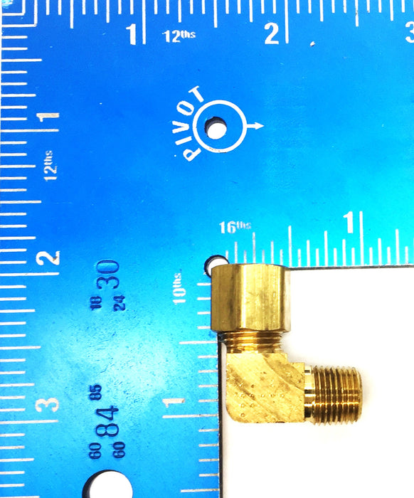 Parker 1/4" x 1/8" Brass Elbow [Lot of 9] NOS