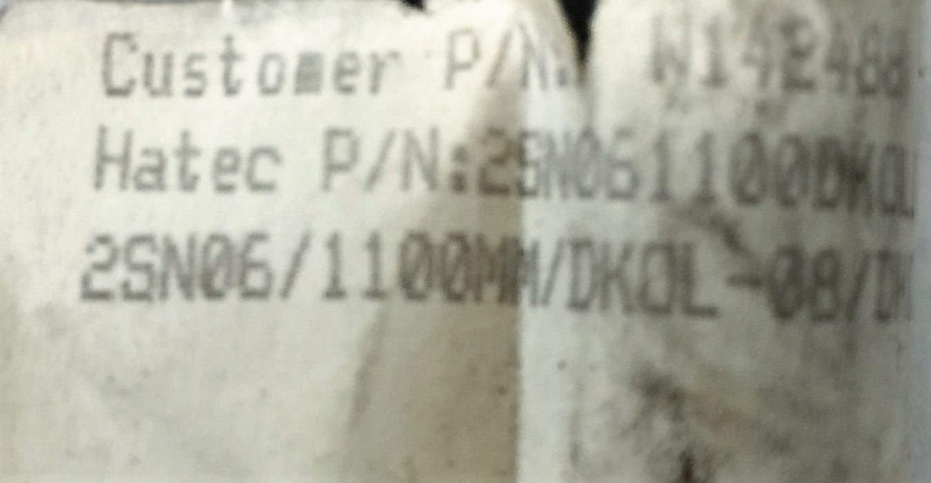 Hatec Hydraulic Hose 2SN06 1100mm (43.30") DKOL-08 NOS