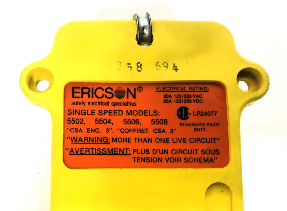 Ericson 6 Button Pendant Station LR24077 NOS