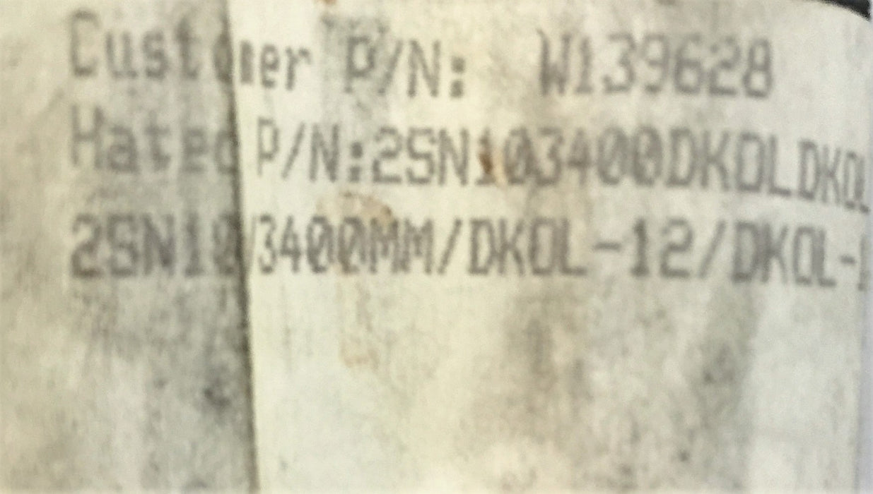 Hatec Hydraulic Hose 2SN10 3400mm (133.85") DKOL-12 NOS